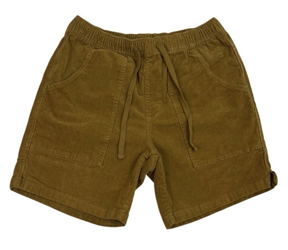 Katin Corduroy Shorts Mens Small Brown Drawstring Stretch Casual Beach Surf